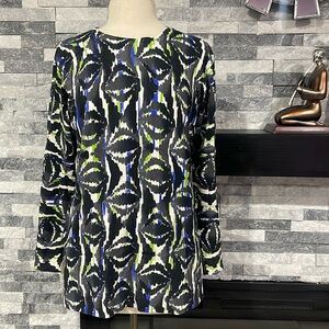 Evan Picone Sweater Long Sleeve Silk  Blend Size Large